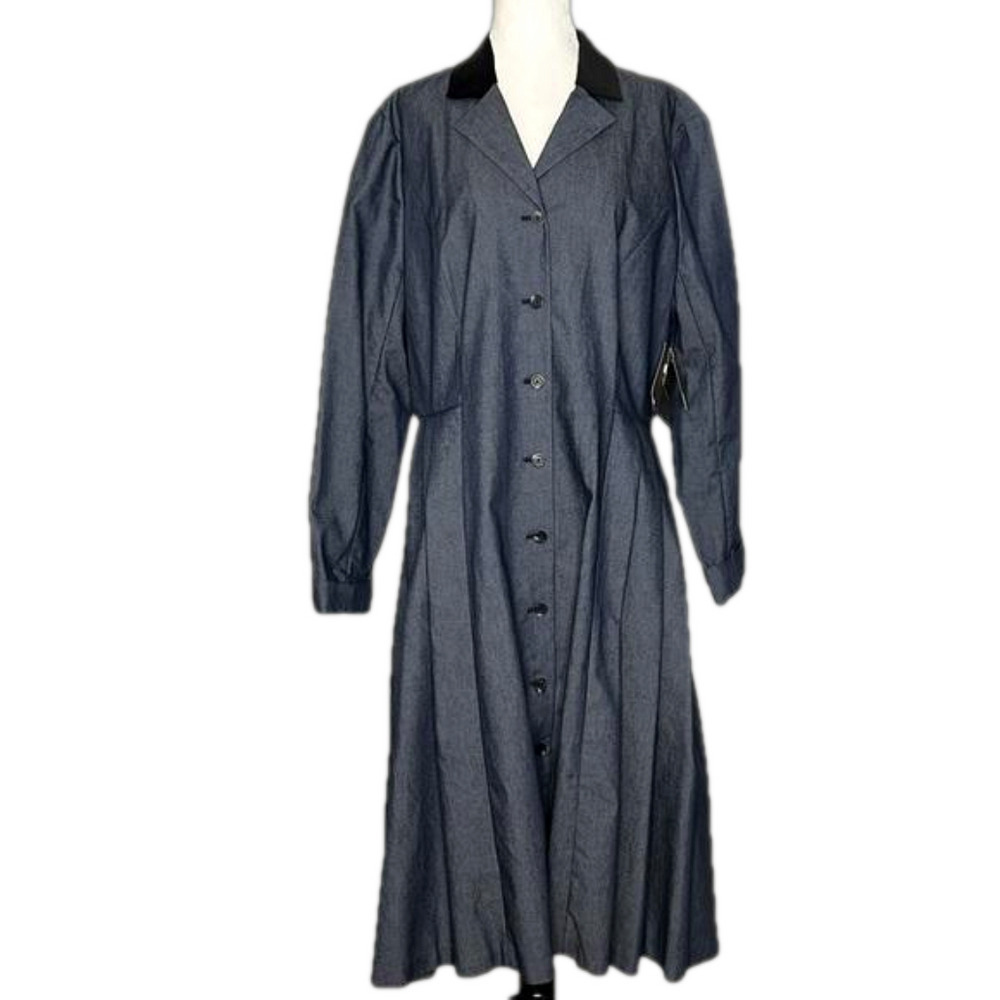 NWT Vintage Liz Claiborne Women's Button Down Dress Duster Coat